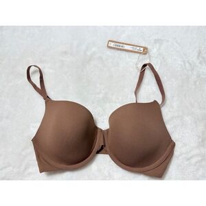 SKIMS Fits Everybody T-Shirt Bra Jasper Brown Underwire 32D BR-UWR-2294 NWT
